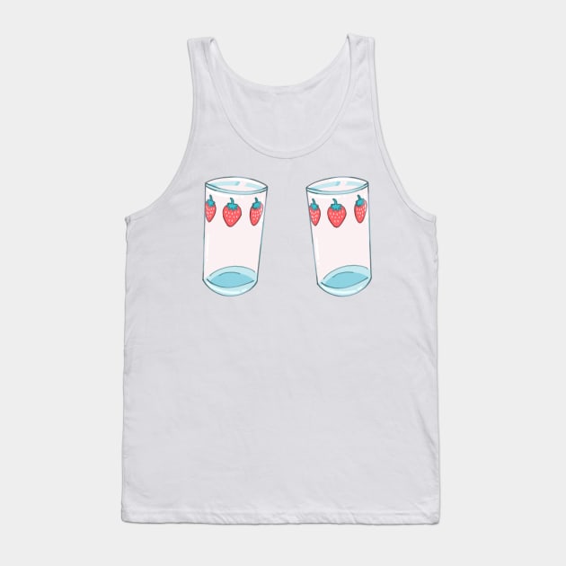 Nana anime strawberry glasses Tank Top by little-axii